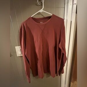 Men’s Red Long Sleeve Sweatshirt